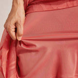 Floral Chiffon Sleeveless Evening Gown with Asymmetrical Hem