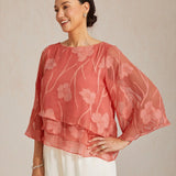 Chiffon Floral Layered Blouse