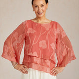 Chiffon Floral Layered Blouse