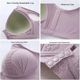 🎁BUY 1 GET 2 FREE⏳Front Button Breathable Skin-Friendly Cotton Bra