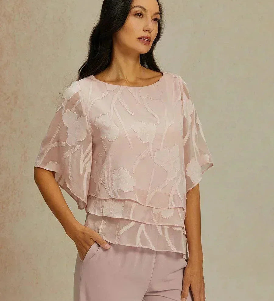 Chiffon Floral Layered Blouse