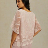 Chiffon Floral Layered Blouse