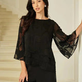 Chiffon Floral Layered Blouse