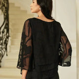 Chiffon Floral Layered Blouse