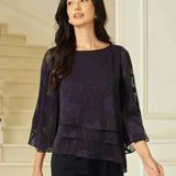 Chiffon Floral Layered Blouse