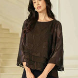 Chiffon Floral Layered Blouse