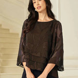 Chiffon Floral Layered Blouse