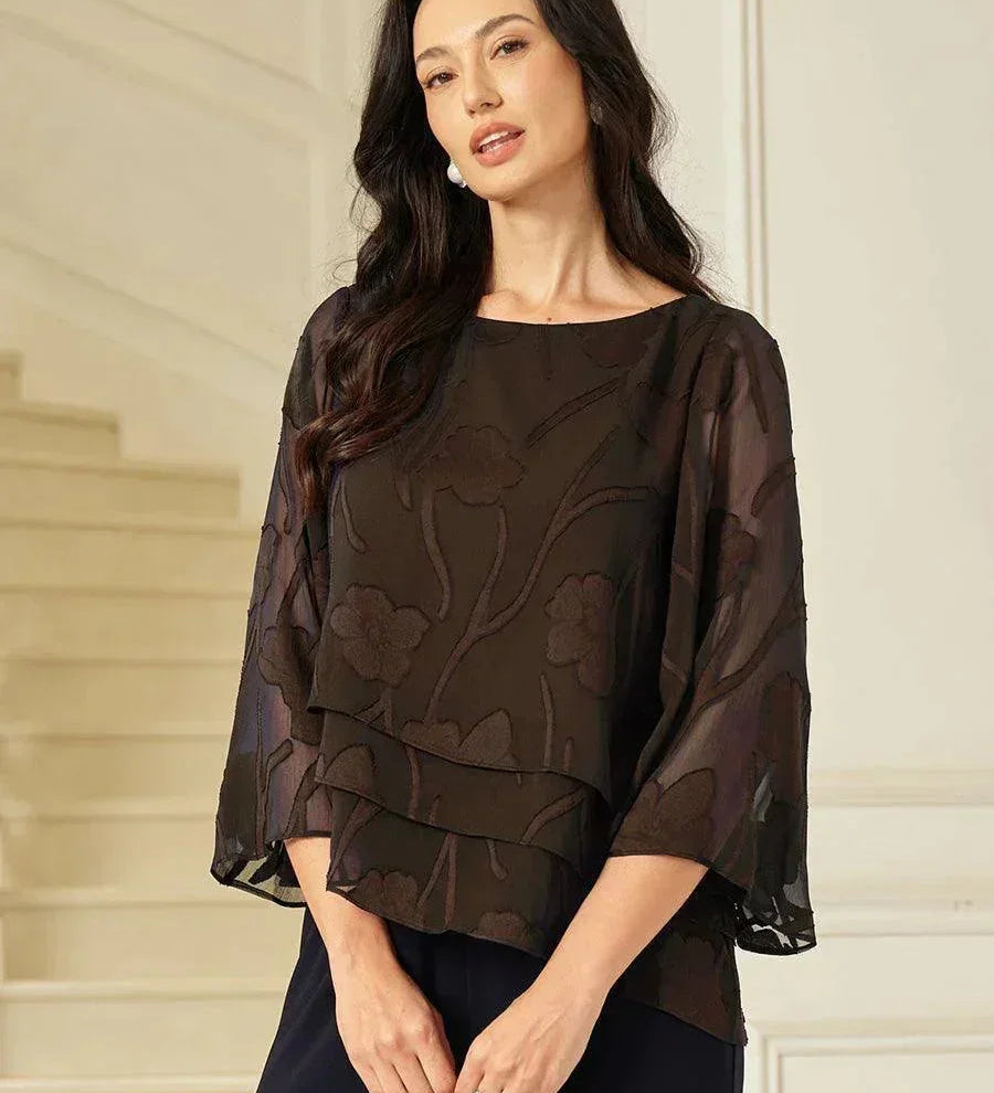 Chiffon Floral Layered Blouse