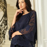 Chiffon Floral Layered Blouse