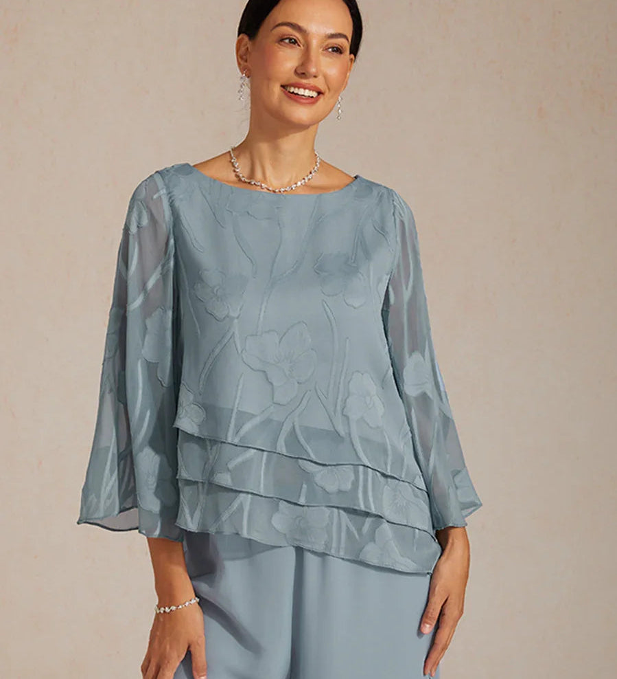 Chiffon Floral Layered Blouse