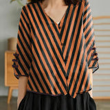 Women Yellow Casual Ramie Cardigan Embroidered Shirt