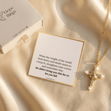 Straighten Your Crown Cross Necklace