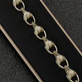 White Gold Filled Tulip Bracelet 10mm