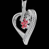 Heart Flower Pendant