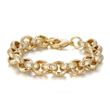 12MM GOLD DIAMOND CUT PATTERNED BELCHER SET