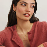 Gold Mini Twisted T-Bar Necklace