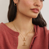 Gold Mini Twisted T-Bar Necklace