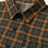 Men's Vintage Plaid Casual Pocket Short Sleeve Shirt