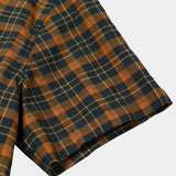 Men's Vintage Plaid Casual Pocket Short Sleeve Shirt