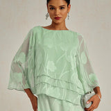 Chiffon Floral Layered Blouse