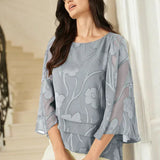 Chiffon Floral Layered Blouse