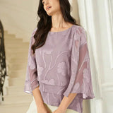 Chiffon Floral Layered Blouse