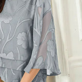 Chiffon Floral Layered Blouse