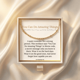 You Can Do Amazing Things Morse Code Necklace