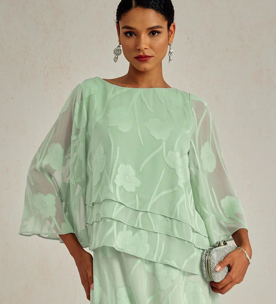 Chiffon Floral Layered Blouse
