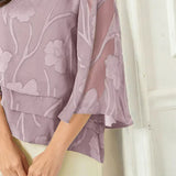Chiffon Floral Layered Blouse