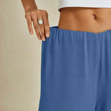 Straight Leg Pant With Chiffon Split Leg Overlay