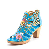 Blooming Vine Romantic Cutout Sandals (pré-encomenda)