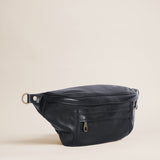 Cross Your Heart Sling - Leather Black