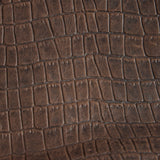 Charlie - "Broken-In" Leather Croc Chocolate