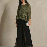 Chiffon Floral Layered Blouse