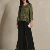 Chiffon Floral Layered Blouse