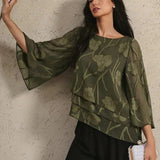 Chiffon Floral Layered Blouse
