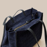 Framed Mimi - Suede Navy Croco