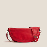 Arc Saddle Bag - Heritage "Broken-In" Leather Red