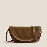 Arc Saddle Bag - Suede Desert Sand