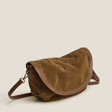 Arc Saddle Bag - Suede Desert Sand