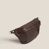 Cross Your Heart Sling - "Broken-In" Leather Croc Chocolate