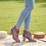 Blooming Vine Romantic Cutout Sandals (pré-encomenda)