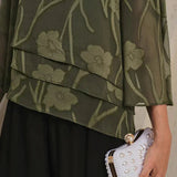 Chiffon Floral Layered Blouse