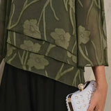 Chiffon Floral Layered Blouse