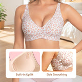 🎉Final 12 Hours- Only ￡9.99!!🌸💕 Jelly Wireless Womens Comfortable Wireless Bras Push Up Bralettes Seamless Tshirts Bras Deep V Everyday Bras