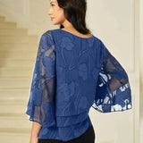 Chiffon Floral Layered Blouse