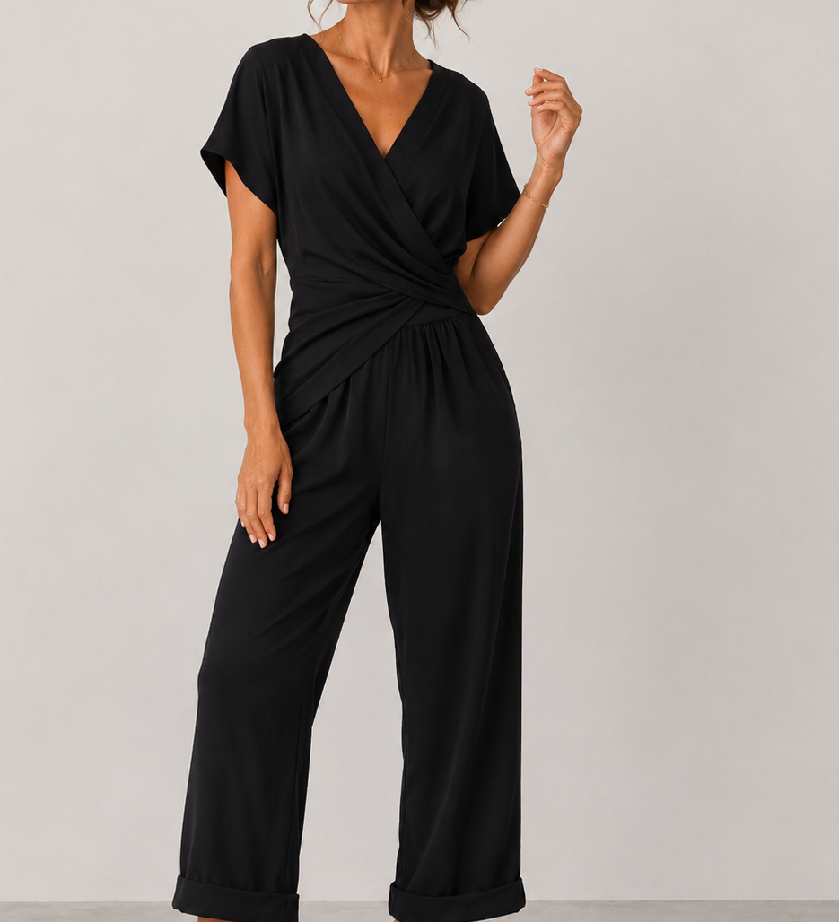 FRESH LABEL | Christina Overslag Jumpsuit