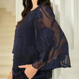 Chiffon Floral Layered Blouse