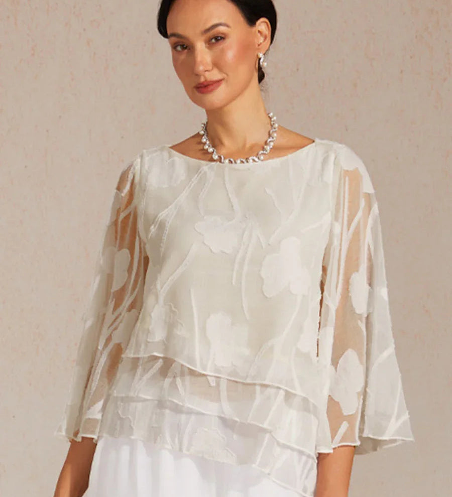 Chiffon Floral Layered Blouse
